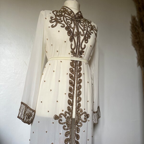 Bridal Abaya hijab kaftan dress for walima wedding