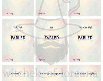 Lorcana Fabled Master set Binder Placeholders: TCG Card Organizer (Digital Download)