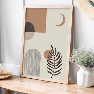 Quadro da parete Boho "Desert Dream" | Poster, quadro da parete per il soggiorno, grande quadro da parete con motivi naturalistici, quadro da parete per la camera da letto, quadro boho