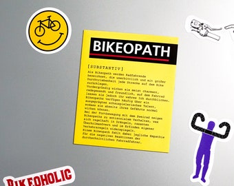 Magnet Fahrrad Geschenk, Bikeopath, Wörterbuch, Kühlschrank, Büro, Geschenkidee, Fahrradfahrer, Radfahrer beschenken, Rennrad, Biker