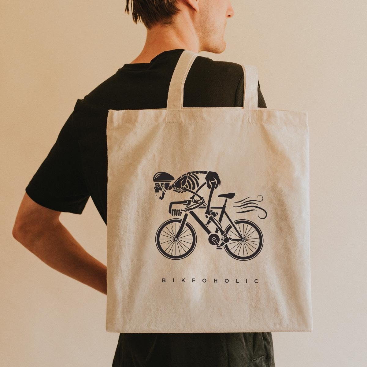 Bicycle cotton bag | Jute bag bike | Gift bicycle | Perfect gift for cyclists | Jute bag bicycle | Shopping bag bicycle