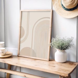 Quadro da parete Boho "Curve morbide" | Poster, quadri da parete soggiorno natura, quadro da parete natura grande, quadro da parete camera da letto, quadri boho