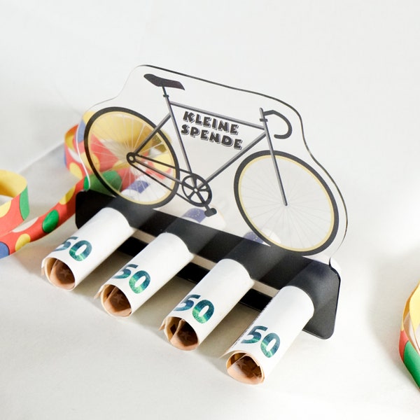 Geld Geschenk Fahrrad | Geldscheine elegant verschenken | Geschenk für Fahrradfans