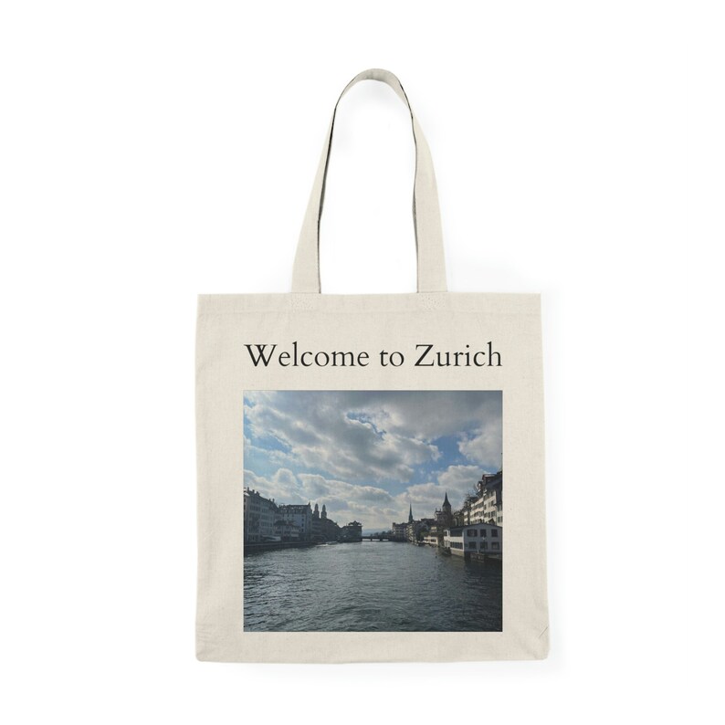 Natural Tote Bag Zurich Photo Switzerland Inspiration Etsy