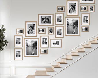 Pour cadres photo IKEA RÖDALM – Gabarit d'escalier 220 × 186 cm | Fixations incluses | Gabarit mural gauche et droit 0005 01