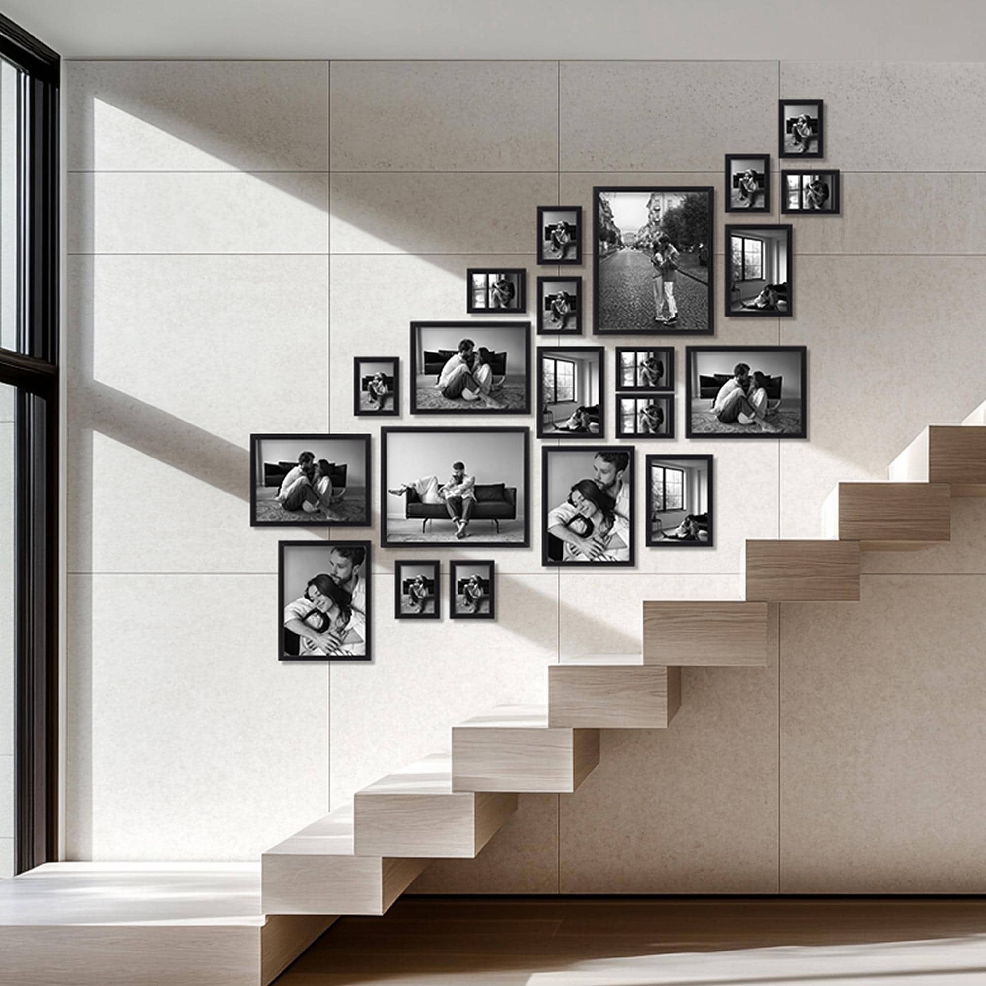 IKEA FISKBO Gallery Template for Staircase Wall · Picture Wall