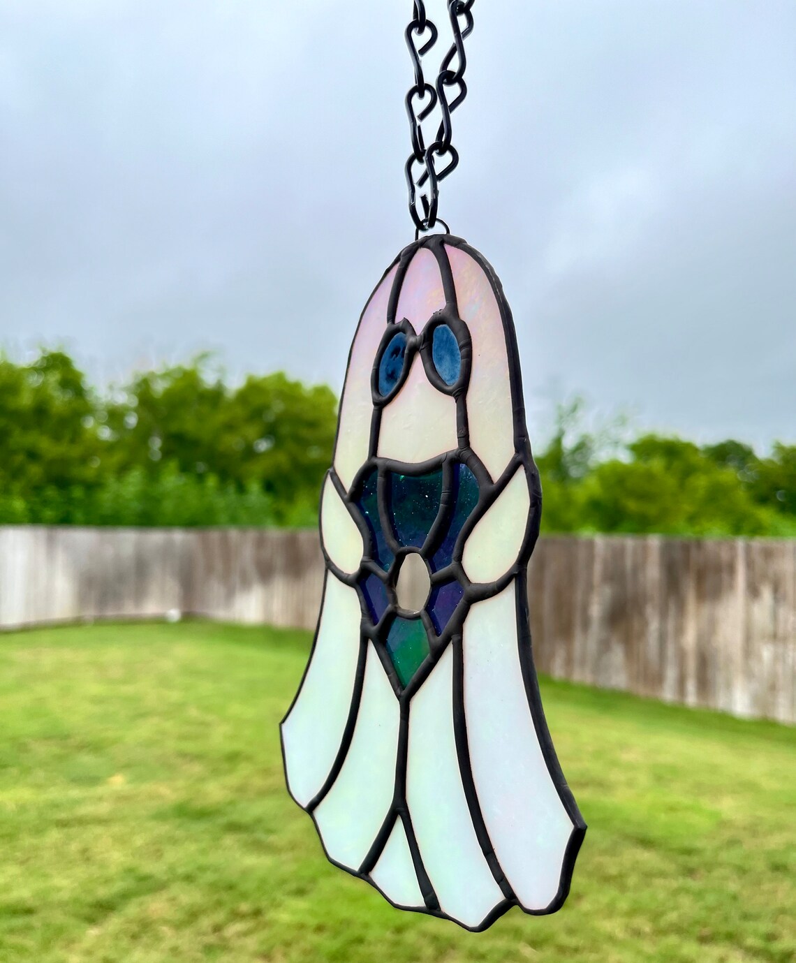 Spooky Ghost Ouija Board Stained Glass Suncatcher - Paranormal ...