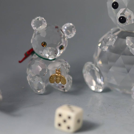 Swarovski Crystal Bear Family 5 Bears - Etsy