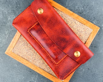 Soft Leather Tobacco Pouch Chester / Tobacco Holder / Leather Pouch / Leather Tobacco Holder / Brown Tobacco Pouch