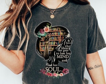 Comfort Colors Book Lover Shirt: Librarian Gift, Teacher Shirt