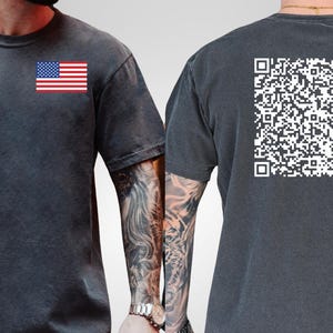 Viral Trump Dance QR Code Comfort Colors Shirt, Trump Dance Prank Tshirt, 4th of July, President Trump Dance Tee, Funny Trump Gift For Him