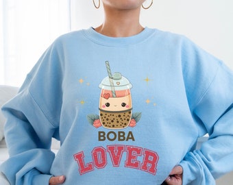 Boba Lover Sweatshirt: Bubble Tea Sweater Gift
