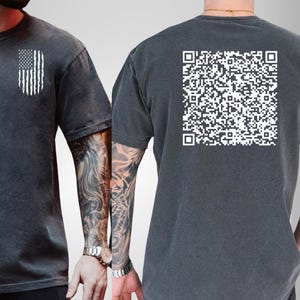 Viral Trump Dance QR Code Comfort Colors Shirt, Trump Dance Prank Tshirt, 4th of July, President Trump Dance Tee, Funny Trump Gift For Him