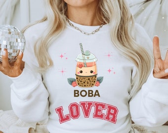 Boba Sweatshirt: Bubble Tea Lover Gift