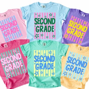 Second Grade Comfort Colors Shirt, 2nd Grade Teacher Matching Back To School Tee, Second Grade Youth Tshirt