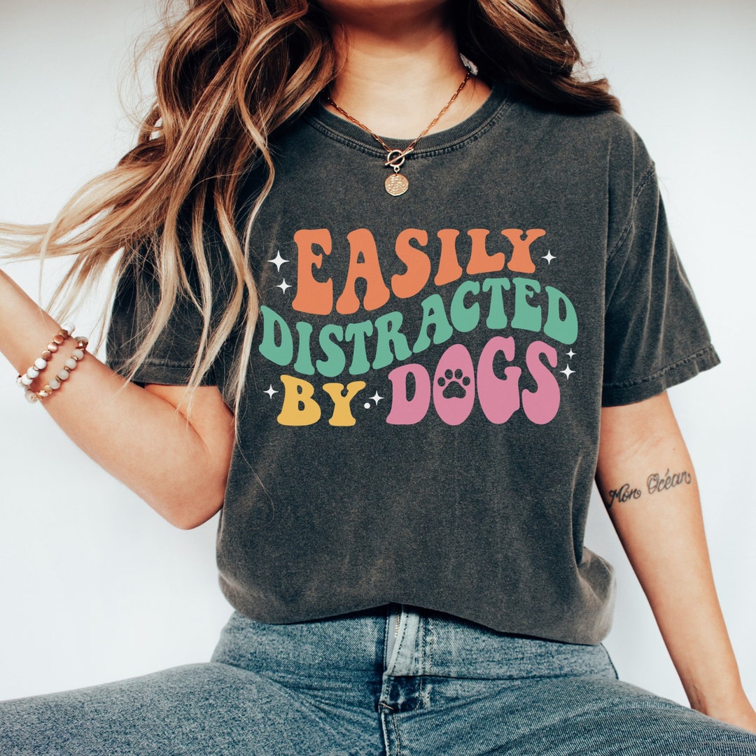Comfort Colors Dog Lover Shirt Womens Dog Shirt Cute Dog Paw Shirt Dog ...