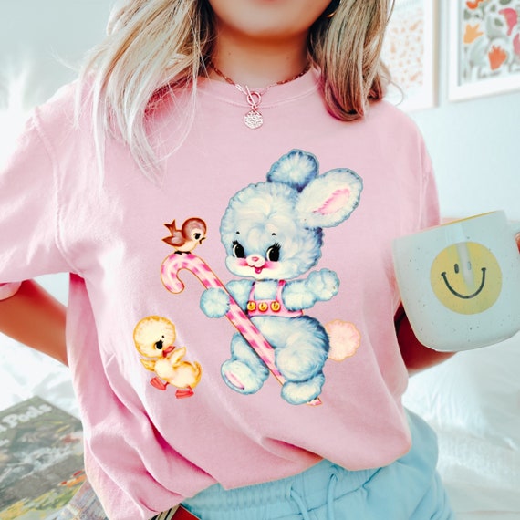 Comfort Colors Vintage Easter Shirt, Vintage Easter Bunny Shirt, Retro Easter Chick Shirt, Cute Easter Bunny Shirt, Easter Teacher Tshirt