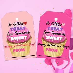 Valentine&#39;s Day Gift Tags, Sweet Treat, Printable PDF, Kids School Printable, Treat Bags, Classroom Favor Tag, Teacher Gift, Valentines Gift