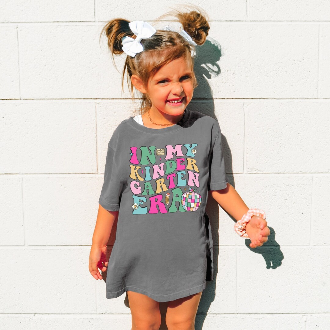 In My Kindergarten Era Comfort Colors Shirt, New Kindergarten Teacher ...