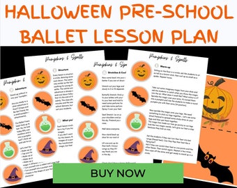 Halloween Themed Pre-School Ballet/Dance Lesson Plan For Kids PDF Download