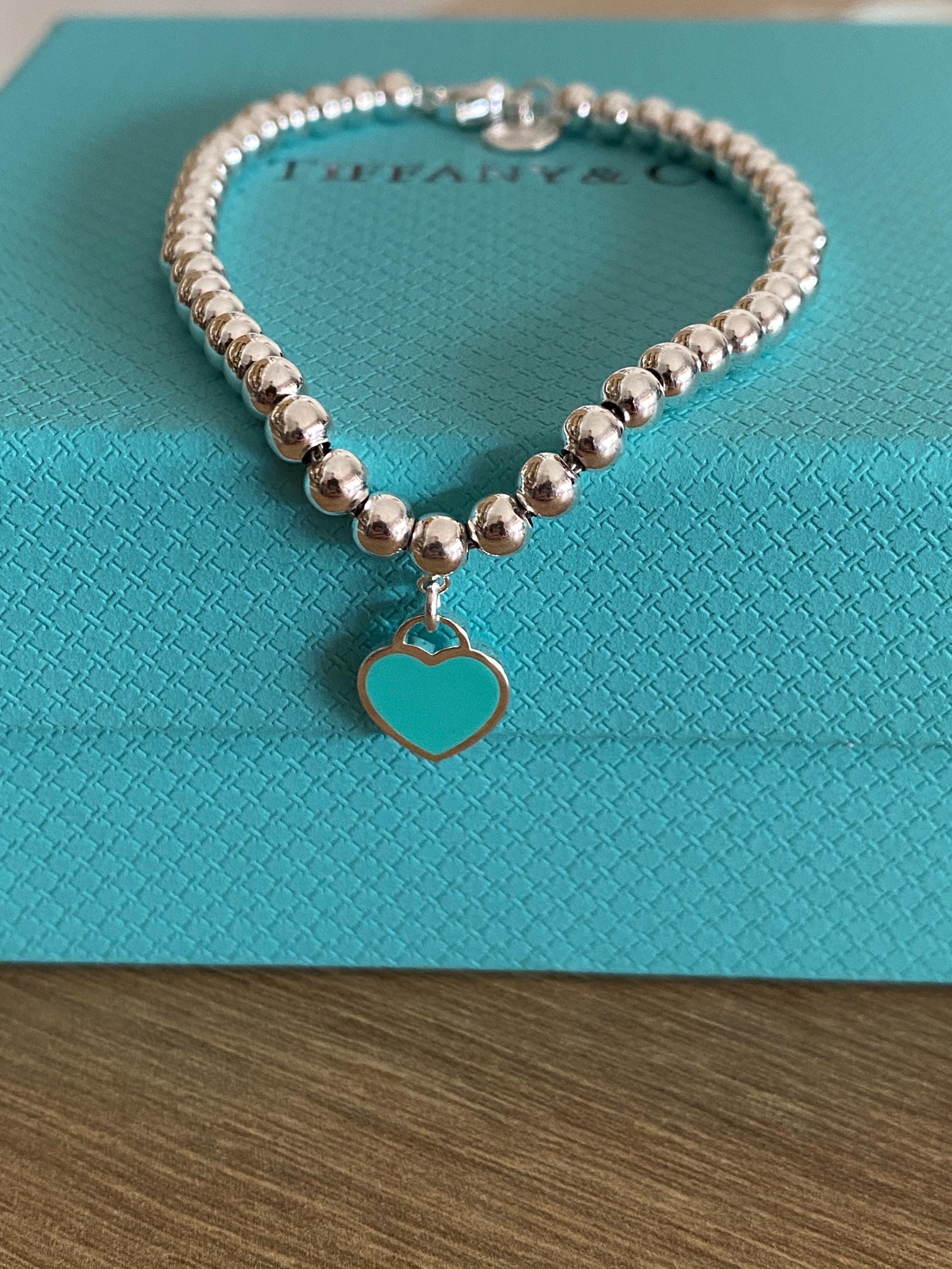 Heart Tiffany And Co Bracelet Uk Blue Heart Bracelet Tiffany Bead
