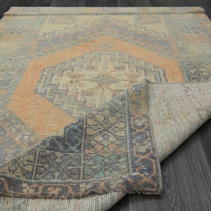 3'6x5'7 ft, VINTAGE TÜRKISCHER TEPPICH, Minimalistischer Teppich, Teppich, Flur Teppich, Dekor Teppich, Designerteppich Bild 4