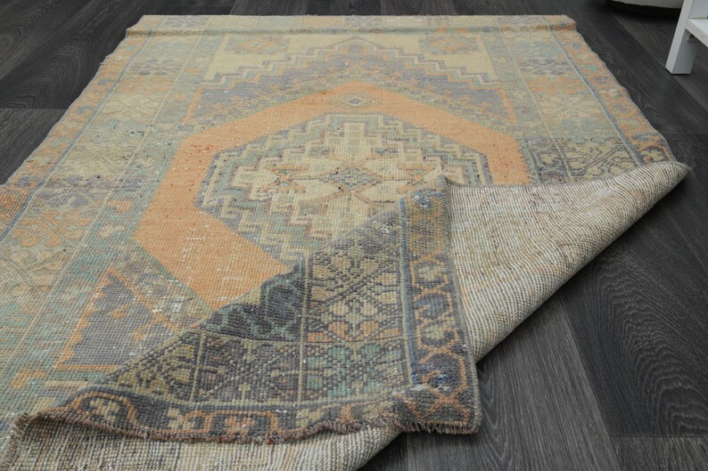 3'6x5'7 ft, VINTAGE TÜRKISCHER TEPPICH, Minimalistischer Teppich, Teppich, Flur Teppich, Dekor Teppich, Designerteppich Bild 4