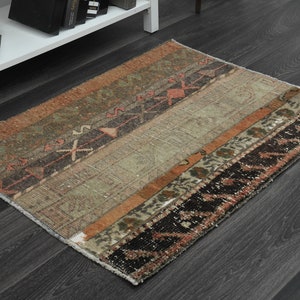 2&#39;3x2&#39;9 ft Vintage Small Rug, Turkish Rug, Mini Rug, Bathroom Rug, Small Carpet, Door Mat, Turkish Bath Mat, Handwoven Rug, Wholesale, Gifts