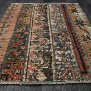 1&#39;9x2&#39;3 ft Turkish Oushak Rug, Door Mat, Handmade Rug, Wool Rug, Mini Rug, Vintage Rug, Bathroom Rug, Mini Rug, Wholesale Rugs, Carpet, Gift