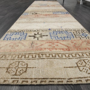 1&#39;9x8&#39;3 ft Patchwork Oushak Runner, Turkish Runner, Wool Runner Rug, Handwoven Runner Rug, Wholesale Runner, Vintage Runner, Turkish Carpet