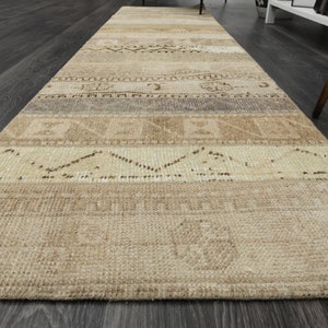 1&#39;9x8 ft Patchwork Runner, Turkish Runner, 100% Wool Runner Rug, Handwoven Runner Rug, Hand-Knotted Runner Rug, Vintage Rug, Turkish Carpet
