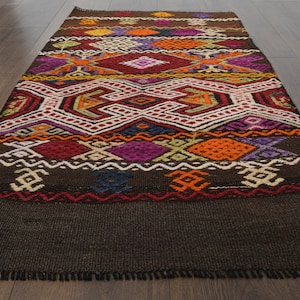 2x3&#39;3 ft, TURKISH RUG, Vintage Rug, Oushak Rug, Mid Century Modern, Bath Mat, Handwoven Rug, Bohemian Decor, Wool Rug, Turkish Kilim, Carpet