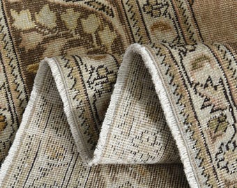 300x400 cm, ANTIKER PERSER TEPPICH, Wohnzimmer Teppich, Wohndekor, Orange Brauner Teppich, Mandel Teppich, Kelimteppich, Kelimteppich 300x300, Boho Teppich 30x30