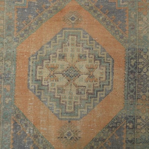 3'6x5'7 ft, VINTAGE TÜRKISCHER TEPPICH, Minimalistischer Teppich, Teppich, Flur Teppich, Dekor Teppich, Designerteppich Bild 9