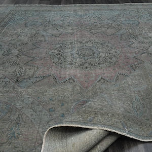 9.6x13,4 ft, PERSIAN OVERSIZED Area Rug, Unique Luxury Living Room Bedroom Bohemian 10x13, Area Rug, Wool Rug, Large Rug, Heriz Rug 10x13