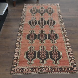 2&#39;8x6&#39;5 ft, TURKISH OUSHAK RUG, Handmade Rug, Door Mat, Islamic Rug, Vintage Rug, Farmhouse Decor, Tiny Rug, Small Rug, Flatweave Decor Rug