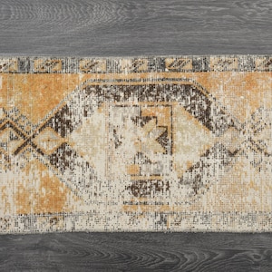 1&#39;6x3&#39;1 ft, TURKISH SMALL RUG, Oushak Rug, Vintage Rug, Bohemian Decor, Wool Rug, Home Decor, Gifts, Doormat, Distressed Rug, Wholesale Rug