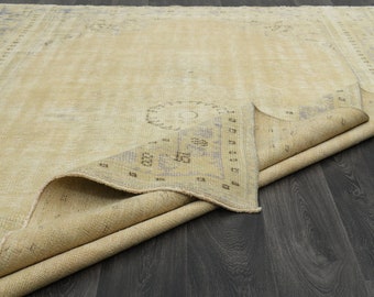 200x300 Fuß, VINTAGE TÜRKISCHER TEPPICH, Boho Teppich, 200x300, Wohnzimmer Schlafzimmer Teppich, Wollteppich, Wollteppich 200x300