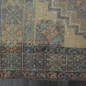 3'6x5'7 ft, VINTAGE TÜRKISCHER TEPPICH, Minimalistischer Teppich, Teppich, Flur Teppich, Dekor Teppich, Designerteppich Bild 8