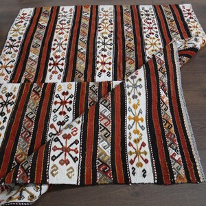 3'3x4'2 ft, VINTAGE TURKISH KILIM, Oushak Rug, Bohemian Rug, Handwoven Rug, Wool Rug, Small Rug, Entryway Rug, Bath Mat, Small Kilim, Gifts
