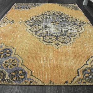 2x3 ft, TURKISH SMALL RUG, Handwoven Boho Wool Rug, Entryway Front Mat, Bath mat, Doormat, Oriental Orange Rug, Unique Floor Mat, Small Rug