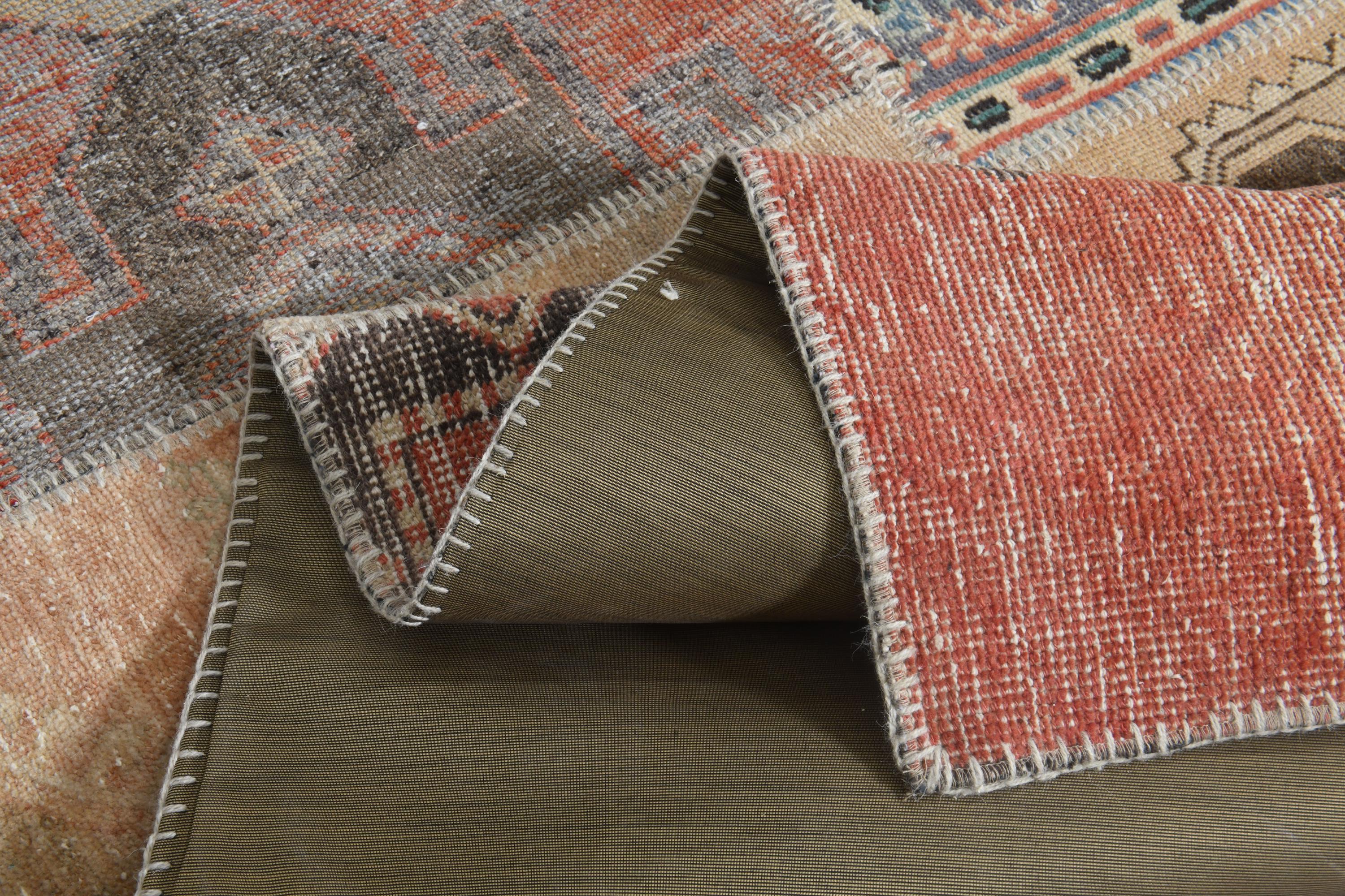 9'2x12'4 Ft, VINTAGE PATCHWORK RUG, Turkish Rug, Oushak Wool Rug