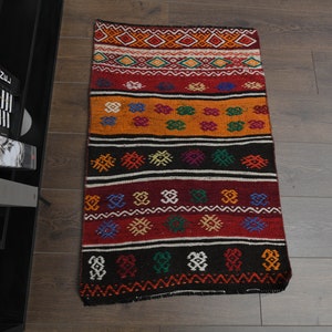 2 x 3,2 pi, tapis turc VINTAGE, tapis bohème oushak, tapis en laine fait main, petit tapis, tapis d'entrée, tapis avant, tapis de bain, vente en gros, tapis lavable