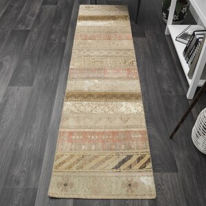 1&#39;9x7&#39;9 ft Patchwork Runner, Turkish Runner, Wool Runner Rug, Handwoven Runner Rug, Hand-Knotted Runner Rug, Vintage Rug, Turkish Carpet
