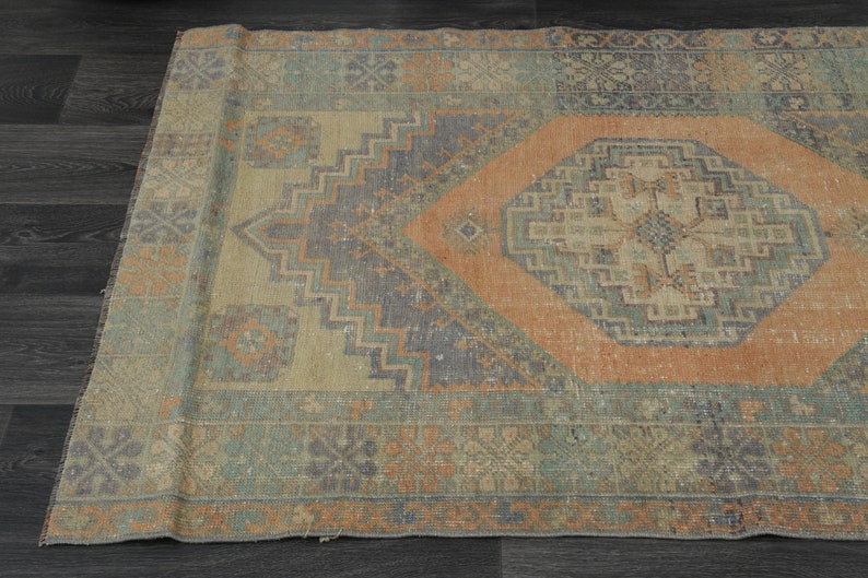 3'6x5'7 ft, VINTAGE TÜRKISCHER TEPPICH, Minimalistischer Teppich, Teppich, Flur Teppich, Dekor Teppich, Designerteppich Bild 6