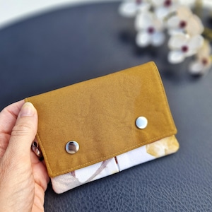 Geldbörse klein, Portemonnaie, Geldbeutel, Münztasche, kleine Börse, ockergelb, Geldtasche, Kleingeldbeutel, Brieftasche , minimalistisch