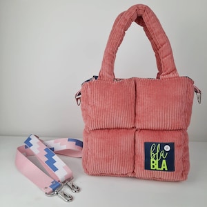 Pufferbag, Modern, Handtasche, Damentasche, Schultertasche, Alldaybag, Tragetasche ohHenri, Tasche für Frauen, Geschenk, besonders , rosa