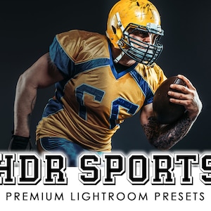 HDR Sports Presets, Lightroom Mobile & Desktop, Sports Photoshop Preset, Fotografia piłkarska, Filtr fotograficzny, Koszykówka, Piłka nożna, Fitness