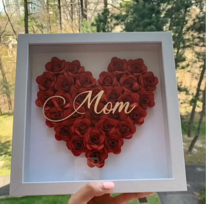 Red Handmade Mother's Day Frame for Home Decor - Etsy