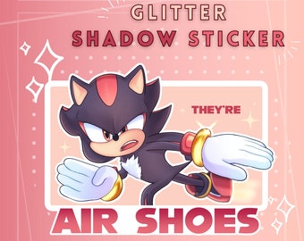 Glitzer Schatten Sticker ""They're Air Schuhe"""